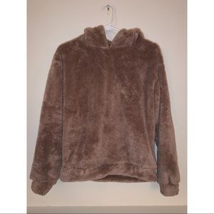 Hoody sweater fur